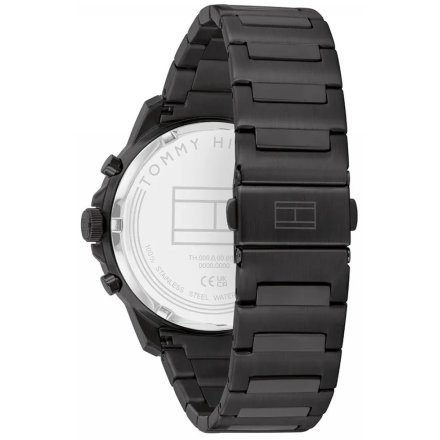 Tommy Hilfiger Henry zegarek męski czarny z czarną tarczą 1710685