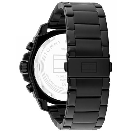 Tommy Hilfiger Morgan zegarek męski czarny z czarną tarczą 1710690