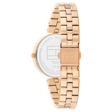 Tommy Hilfiger Ella zegarek damski różowozłoty z szarą tarczą 1782686