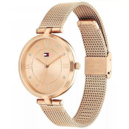 Tommy Hilfiger Ella zegarek damski różowozłoty z różowozłotą tarczą 1782712
