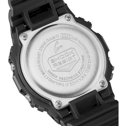 Zegarek Casio G-Shock DW-5600BBR-1ER czarny z czerwonym wyświetlaczem