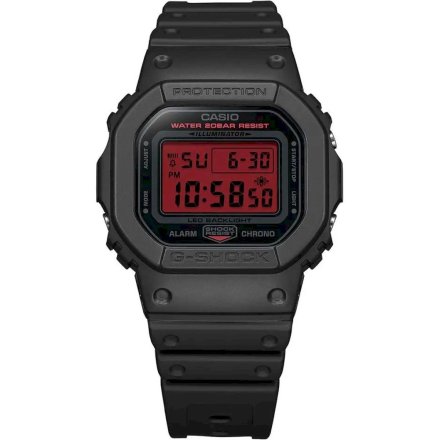 Zegarek Casio G-Shock DW-5600BBR-1ER czarny z czerwonym wyświetlaczem