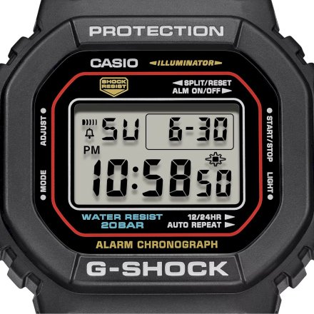 Zegarek Casio G-Shock DW-5600RL-1ER czarny z prostokątnym wyświetlaczem