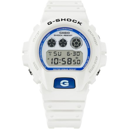 Zegarek Casio G-Shock Digital  DW-6900HDS-7ER biały z niebieskim akcentem
