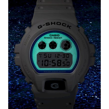 Zegarek Casio G-Shock Digital  DW-6900HDS-7ER biały z niebieskim akcentem