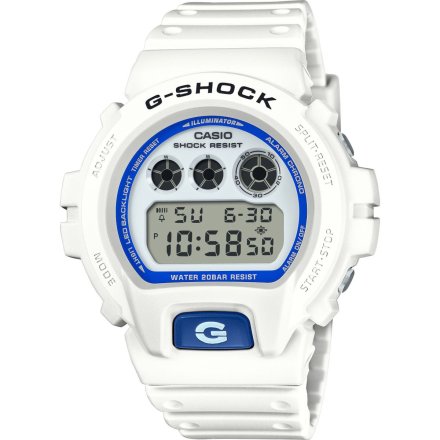 Zegarek Casio G-Shock Digital  DW-6900HDS-7ER biały z niebieskim akcentem