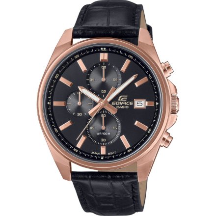 Zegarek Męski Casio Edifice Momentum EFV-610ECL-1AUEF różowozłoty na pasku