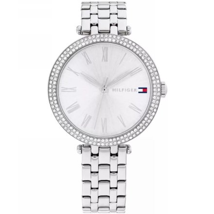 Tommy Hilfiger Natalie zegarek damski srebrny z cyrkoniami 1782719