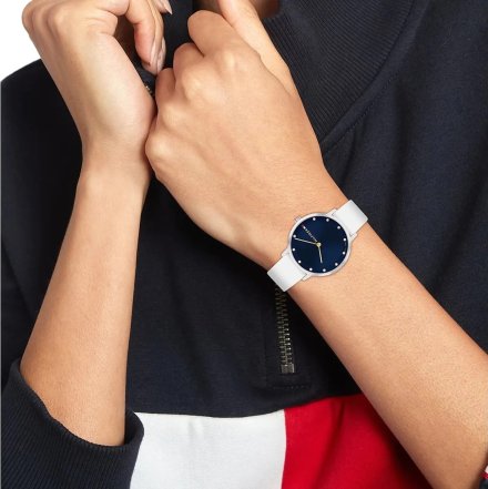 Tommy Hilfiger Pippa zegarek damski na pasku z granatową tarczą 1782731