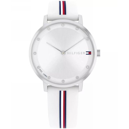 Tommy Hilfiger Pippa zegarek damski na pasku z białą tarczą 1782735