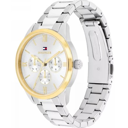 Tommy Hilfiger Camille zegarek damski srebrno-złoty ze srebrną tarczą 1782744