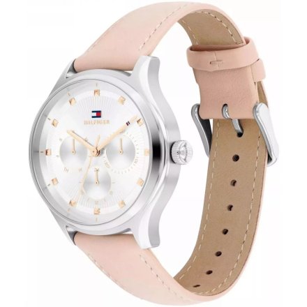 Tommy Hilfiger Gianna zegarek damski srebrny z różowym paskiem 1782748