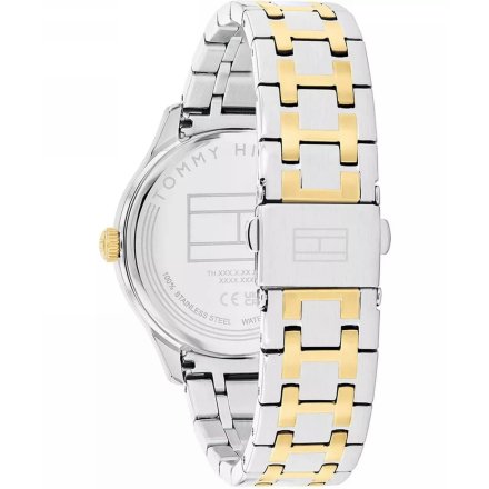 Tommy Hilfiger Gianna zegarek damski srebrno-złoty z białą tarczą 1782750