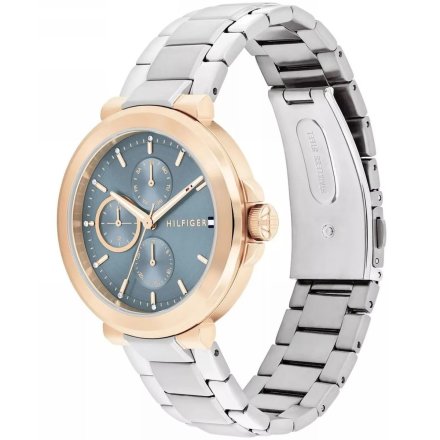 Tommy Hilfiger Lori zegarek damski srebrny z niebieską tarczą 1782754