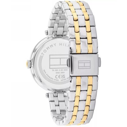Tommy Hilfiger Natalie zegarek damski srebrno-złoty z cyrkoniami 1782760