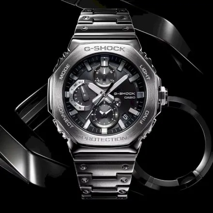 Zegarek Casio G-SHOCK Full Metal GMC-B2100D-1AER srebrny na bransolecie