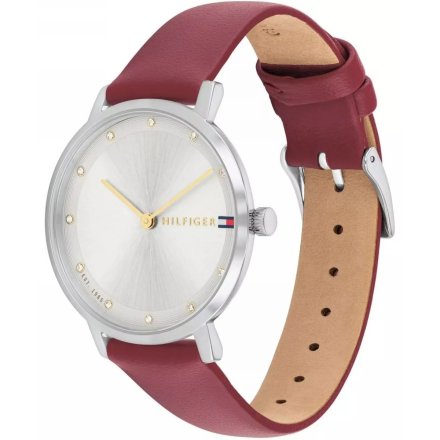 Tommy Hilfiger Pippa zegarek damski na pasku ze srebrną tarczą 1782763