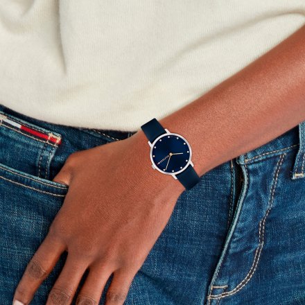 Tommy Hilfiger Pippa zegarek damski na pasku z granatową tarczą 1782764