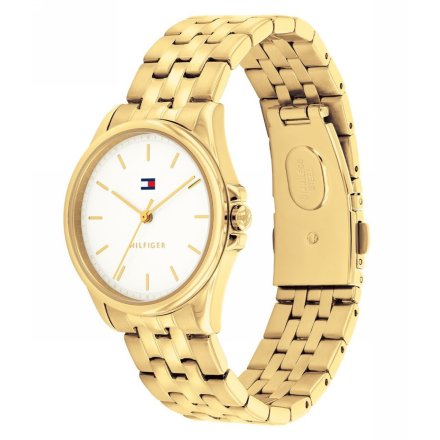 Tommy Hilfiger Jade zegarek damski złoty z białą tarczą 1782773