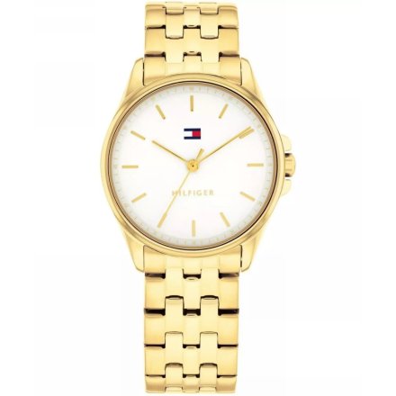 Tommy Hilfiger Jade zegarek damski złoty z białą tarczą 1782773