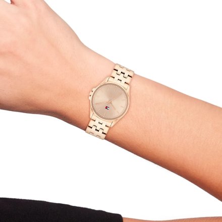 Tommy Hilfiger Jade zegarek damski różowozłoty z różowozłotą tarczą 1782775