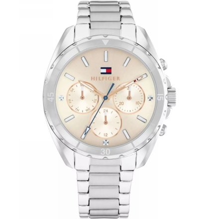 Tommy Hilfiger Mellie zegarek damski srebrny z perłową tarczą 1782782