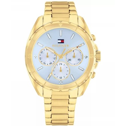 Tommy Hilfiger Mellie zegarek damski złoty z niebieską tarczą 1782783