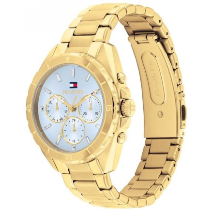 Tommy Hilfiger Mellie zegarek damski złoty z niebieską tarczą 1782783