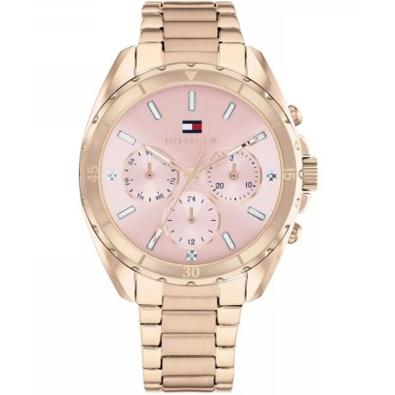 Tommy Hilfiger Mellie zegarek damski różowozłoty z różowozłotą tarczą 1782784