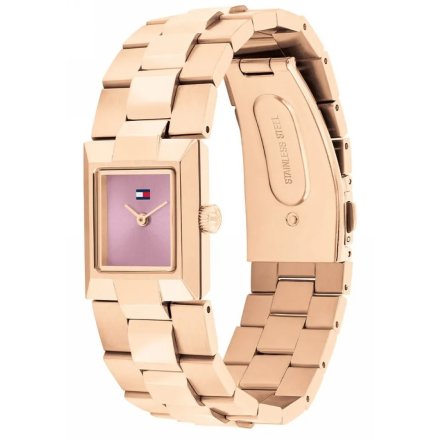 Tommy Hilfiger Ivy zegarek damski różowozłoty z fioletową tarczą 1782788
