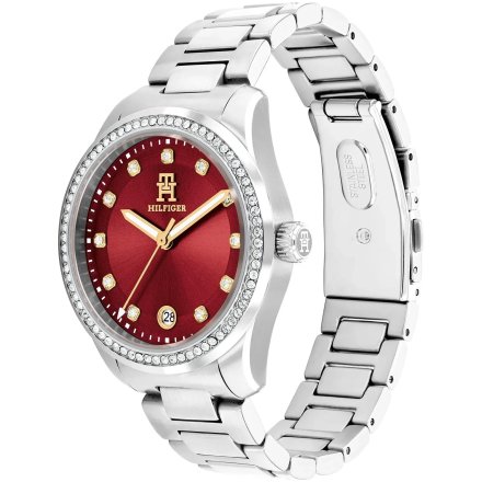 Tommy Hilfiger TH85 Crystals zegarek damski srebrny z cyrkoniami 1782794