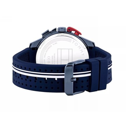 Tommy Hilfiger Bank zegarek męski granatowy z granatowym paskiem 1792169