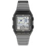 Timex Q TW2W45000 transparentny szary zegarek damski na pasku z wyświetlaczem
