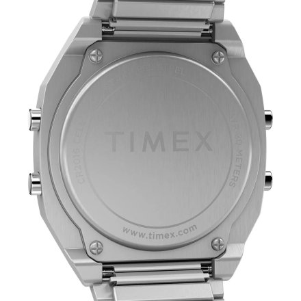 Timex T80 TW2W47700 damski zegarek srebrny z wyświetlaczem