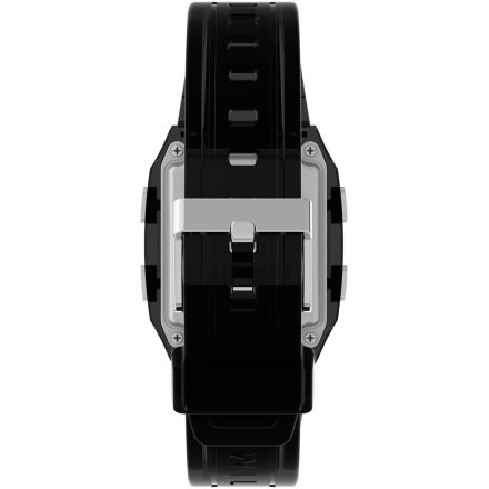 Timex Q Fortnite TW2W96500 transparentny czarny zegarek na pasku z wyświetlaczem