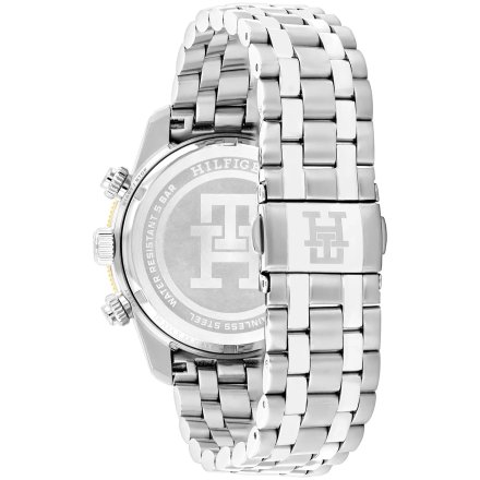Tommy Hilfiger TH85 Chronograph zegarek męski srebrny z chronografem 1792185