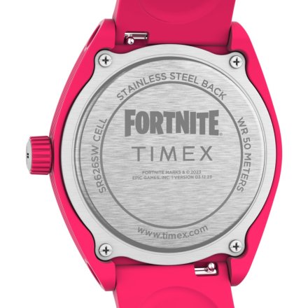 Timex Urban Pop Fortnite TW2W96800 różowy z kauczukowym paskiem