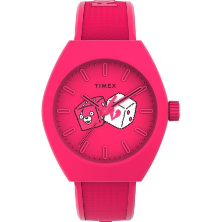 Timex Urban Pop Fortnite TW2W96800 różowy z kauczukowym paskiem