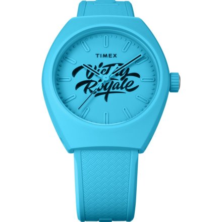 Timex Urban Pop Fortnite TW2W96900 niebieski z kauczukowym paskiem