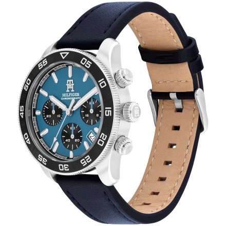 Tommy Hilfiger TH85 Chronograph zegarek męski srebrny z chronografem 1792187