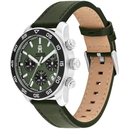 Tommy Hilfiger TH85 Chronograph zegarek męski srebrny z chronografem 1792188