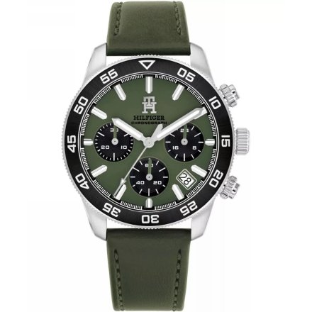 Tommy Hilfiger TH85 Chronograph zegarek męski srebrny z chronografem 1792188