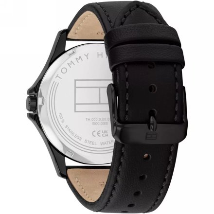 Tommy Hilfiger Bruce zegarek męski czarny z czarnym paskem 1792190