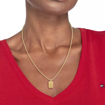 Tommy Hilfiger Parent And Child naszyjnik łańcuszek damski złoty 2780822