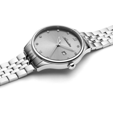 Zegarek damski Adriatica srebrny z datownikiem  A3547.5187Q Swiss Made