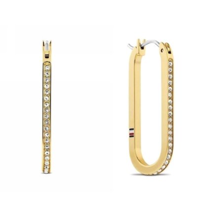 Tommy Hilfiger kolczyki damskie owalne złote 2780866
