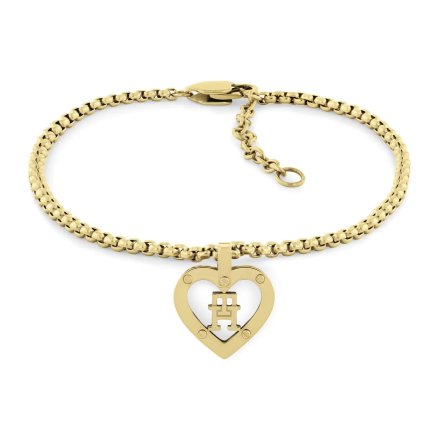 Tommy Hilfiger Monogram Heart bransoletka damska złota 2780921