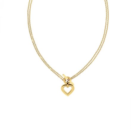 Tommy Hilfiger Toggle Heart naszyjnik damski złoty 2780968