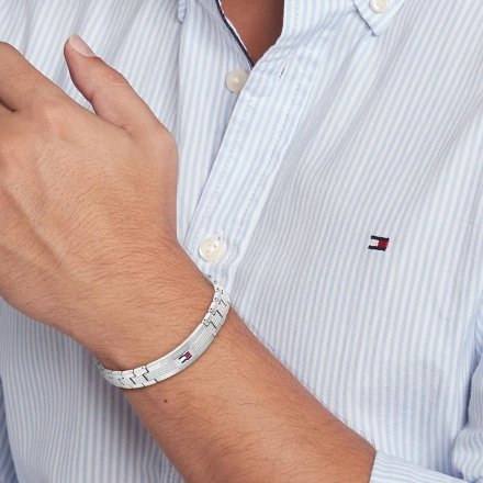 Tommy Hilfiger bransoletka męska stalowa srebrna 2790419