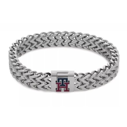 Tommy Hilfiger TH Monogram bransoletka męska stalowa srebrna 2790462